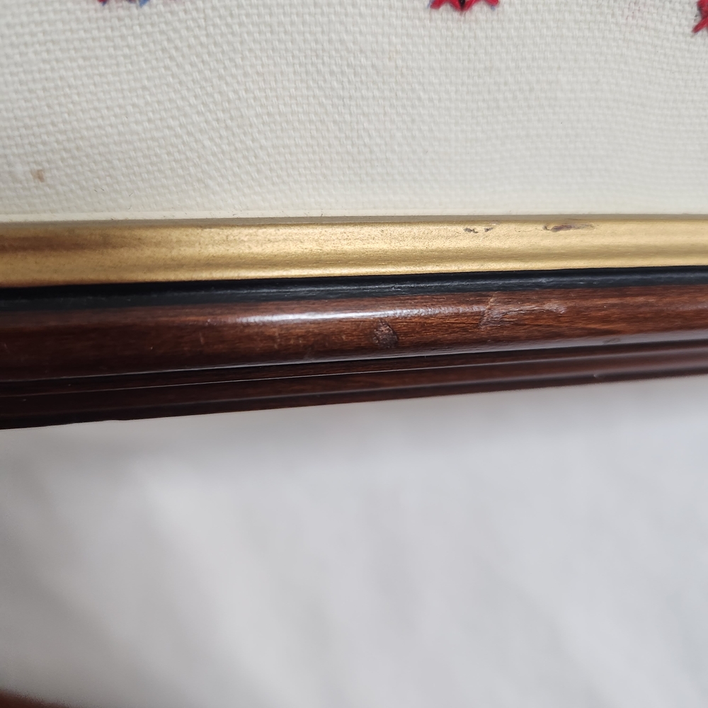 Vintage God Bless Home Completed Cross Stitch Sampler - Picture 13 of 13